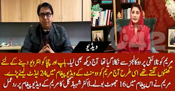 Maryam Spoke 16 Lies Today In Her Video Message - Dr Shahbaz Gill's Response On Maryam Nawaz's Video Message