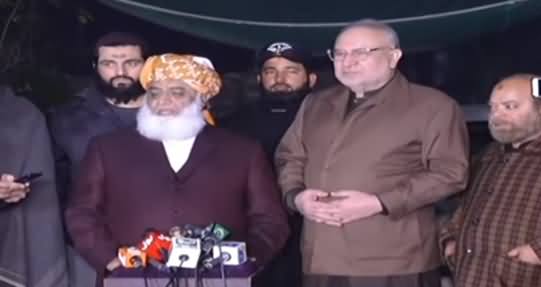 Maulana Fazal ur Rehman And Muhammad Ali Durrani Media Talk - 31st December 2020