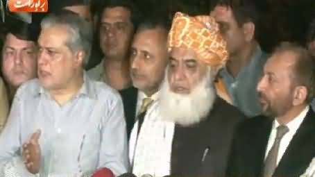 Maulana Fazal-ur-Rehman's Mission Successful, MQM Agreed on Taking Back Resignations