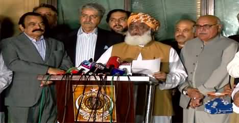 Maulana Fazlur Rehman changed the date of long march towards Islamabad
