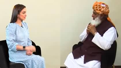 Maulana Fazlur Rehman's hilarious interview with PTI supporter Sanam Javed