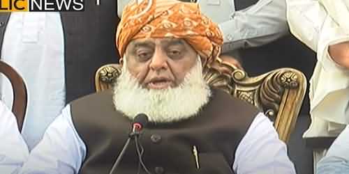 Jab Nawaz Sharif Ke Khilaf Muzahira Thk Tha to Ab Ghalat Kese - Maulana Fazlur Rehman Speaks In Favor Of TLP