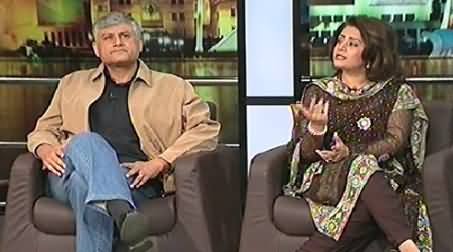 Mazaaq Raat (Atiqa Odho with Her Husband Samar Ali Khan (PTI)) – 10th November 2014