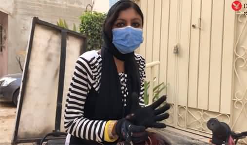Meet Karachi's Female Motorcycle Pharmacist Doctor Sana