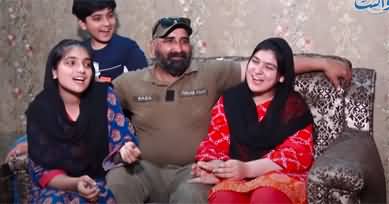 Meet police constable Naeem Raza who make tiktok videos with his daughters