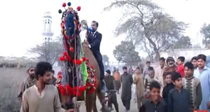 Meet the MQM's candidate who is running his election campaign on a camel