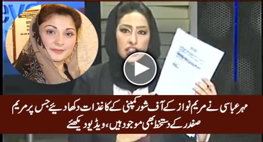 Meher Abbasi Shows Documents Where Maryam Nawaz Declared As Nescol's Sole Owner