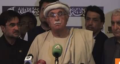 Mehmood Khan Achakzai's important press conference after losing to Asif Ali Zardari