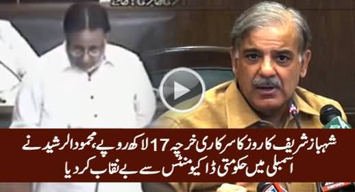 Mehmood ur Rasheed Exposed Shahbaz Sharif in Punjab Assembly