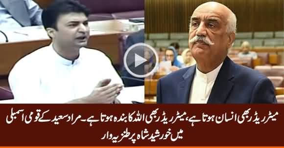 Meter Reader Bhi Insan Hota Hai - Murad Saeed About Khursheed Shah in Assembly