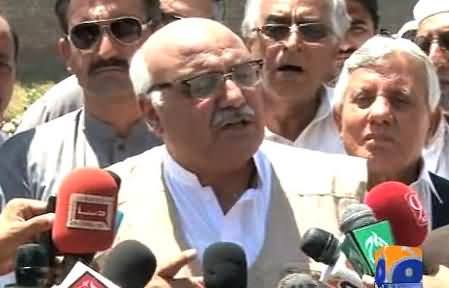 Mian Iftikhar Hussain Reached Killed PTI Worker's Home After Being Released