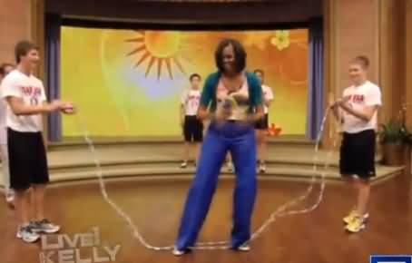 Michelle Obama Slow Dances With Big Bird on Funny or Die Show