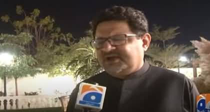 Miftah Ismail abiding party policy, avoids to criticize Ishaq Dar's appointment as finance minister