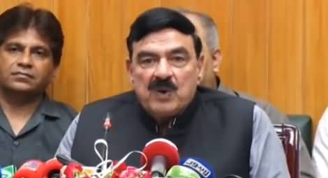 Minister for Railways Sheikh Rasheed's Press Conference - 25th August 2018