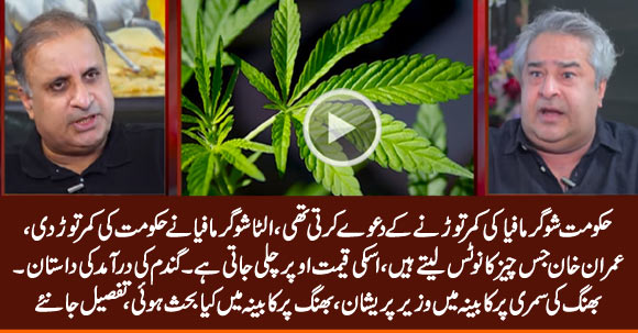 Ministers Disturbed Over 'Bhang' Production’s Approval, Sugar Mafia Hits Back - Rauf Klasra & Amir Mateen Vlog