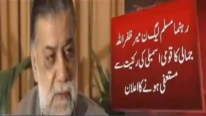 Mir Zafarullah Jamali Resign From National Assembly