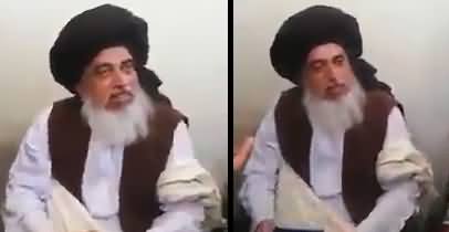 Molvi Khadim Hussain Rizvi Gives Warning To India From Jail