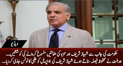 Money Laundering Case: Court issues notice to Shehbaz Sharif for 4th April