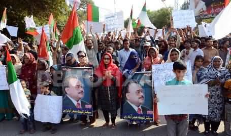 MQM Yesterday Protest Exposed: Forcibly Included the Tourists in the Protest