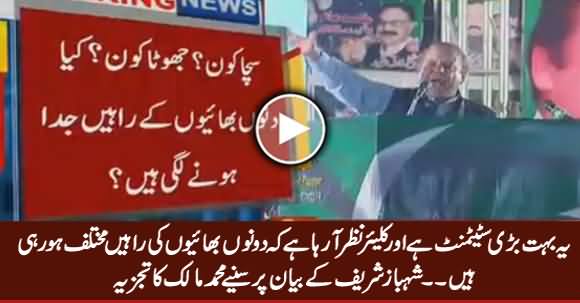 Muhammad Malick Analysis on Shahbaz Sharif's Statement About Nawaz Sharif's Interview