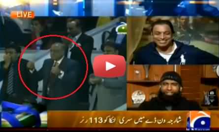 Muhammad Yousaf Funny Comments on Najam Sethi's Dance in Ground