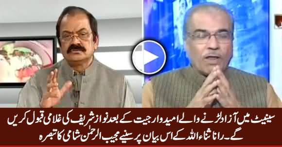 Mujeeb ur Rehman Shami's Critical Comments on Rana Sanaullah's Shameful Statement