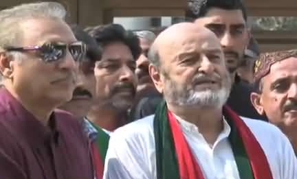 Mumtaz Bhutto Media Talk After Joining PTI - 13th November 2017