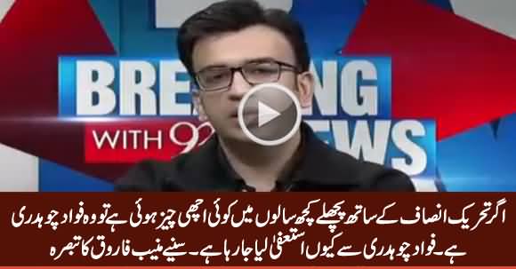 Muneeb Farooq Analysis on Expected Resignation of Fawad Chaudhry