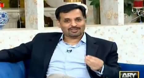 Mustafa Kamal Taking Break During Morning Show in His Own Style