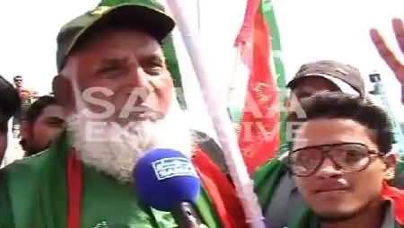 My Wife Always Pray For Imran Khan, Chacha Cricket Reached Minar e Pakistan to Join PTI Jalsa