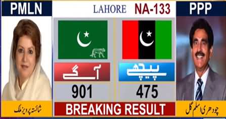 NA-133 unofficial result: PMLN candidate Shaista Pervez leading
