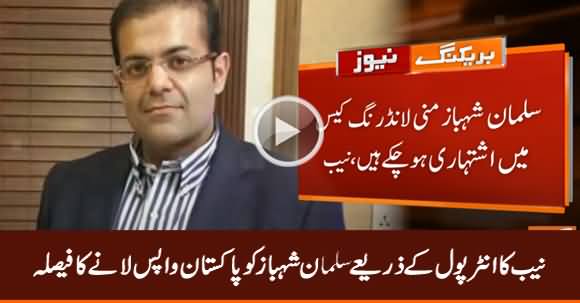 NAB Decides To Bring Salman Shahbaz Back to Pakistan Through Interpol