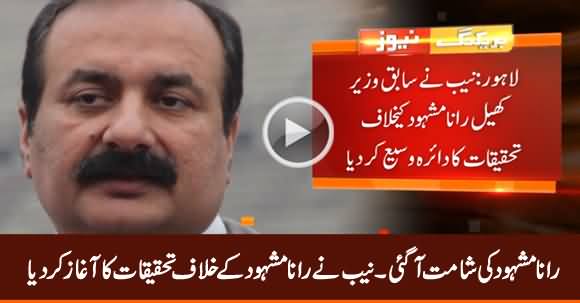 NAB to Start Probe Against Rana Mashood in Misappropriation of Funds