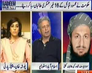 Nadeem Malik Live (Govt Released 16 Non Combatants of Taliban) - 3rd April 2014