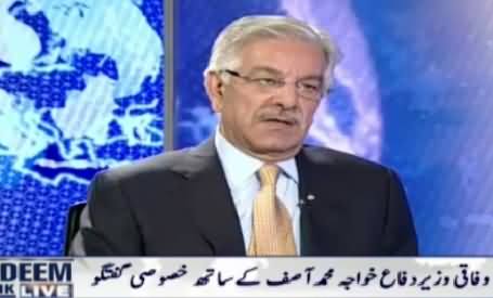 Nadeem Malik Live (Khawaja Asif Exclusive Interview) – 13th October 2015