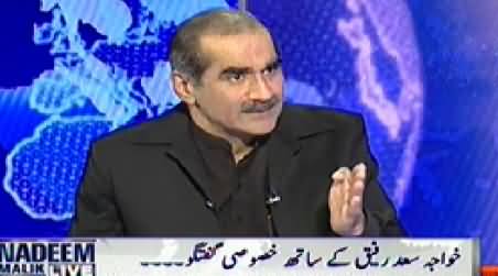 Nadeem Malik Live (Khawaja Saad Rafique Exclusive Interview) - 30th October 2014