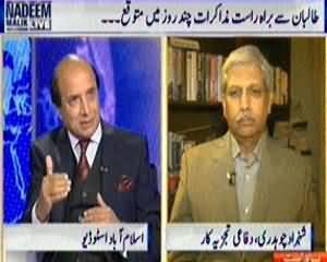 Nadeem Malik Live (Taliban Demands Free Peace Zone for Dialogue) – 24th March 2014