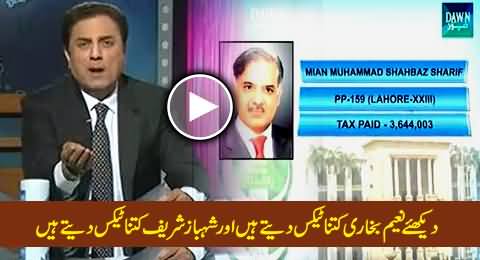 Naeem Bokhari Bashing CM Punjab Shahbaz Sharif on Paying Less Tax Than Him