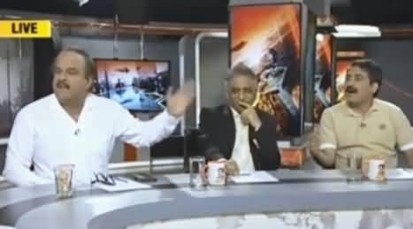 Naeem-ul-Haq Got Angry on Ahmad Noorani While Defending Imran Khan