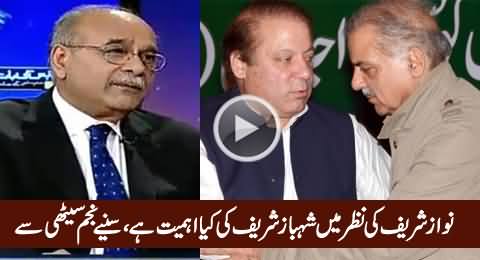 Najam Sethi Reveals What Is The Importance of Shahbaz Sharif In The Eyes of Nawaz Sharif