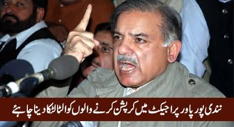 Nandipur Power Project Mein Corruption Karne Walon Ko Ulta Latka Dena Chahiye - Shahbaz Sharif