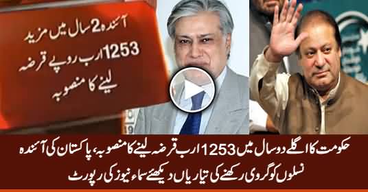 Nawaz Govt to Take 1253 Billion Loan in Next Two Years - Shocking Report