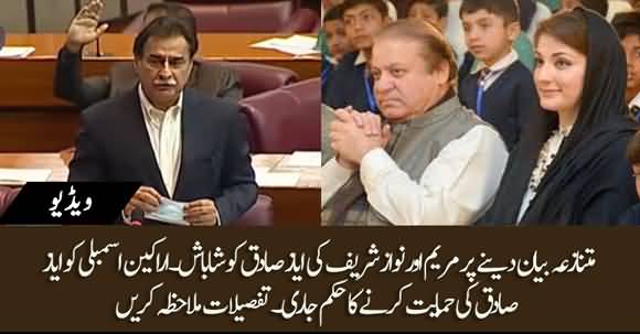 Nawaz Sharif And Maryam Nawaz Applauded Ayaz Sadiq On His Controversial Statement - Sources