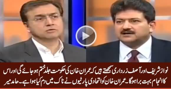 Nawaz Sharif And Asif Zardari Think That PTI Govt Will Be Ended Soon - Hamid Mir