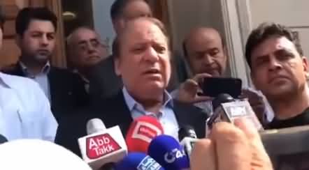 Nawaz Sharif Criticizing Chief Justice For Visiting Hospitals With Sheikh Rasheed