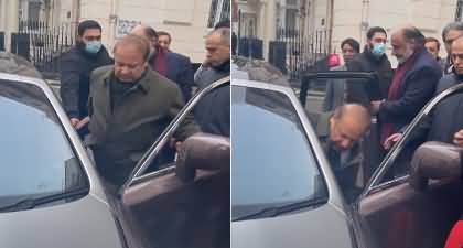 Nawaz Sharif enjoying Rolls Royce's ride in London