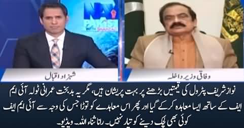 Nawaz Sharif is very worried about the increase in petrol prices - Rana Sanaullah