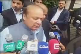 Nawaz Sharif Media Talk Before Leaving For Pakistan – 24th September 2017