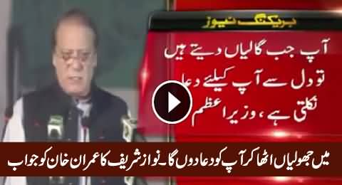 Nawaz Sharif Reply To Imran Khan on His Harsh Language