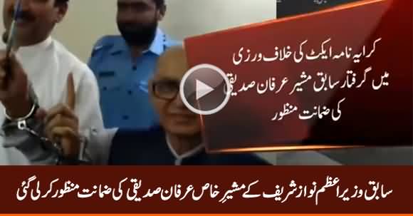 Nawaz Sharif's Former Adviser Irfan Siddiqui Released on Bail